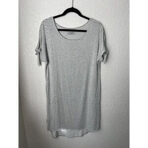 THREAD Womens Dress Size‎ Small Gray White Stripe Soft Stretch Comfort Pockets